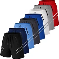 Jump Start Men's Performance Training Shorts With Zipper Pockets