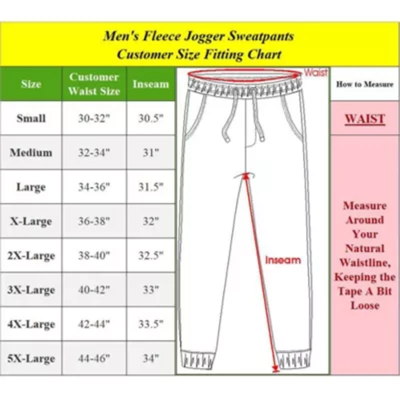 Men's Modern Fit  Heavyweight Classic Fleece Jogger Sweatpants- 3 Pack