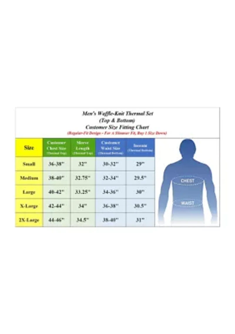 Men's 2-Piece Winter Thermal Top & Bottom Set
