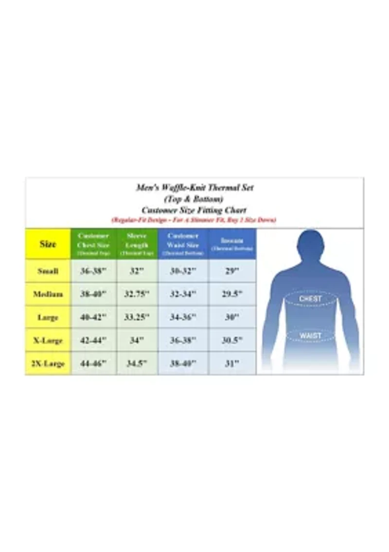 Men's 2-Piece Winter Thermal Top & Bottom Set