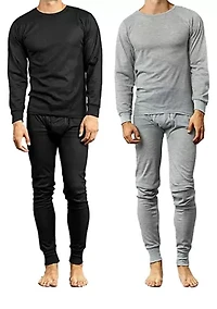 Men's 4-Piece Winter Thermal Top & Bottom Sets