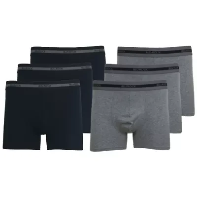 Men's Cotton Flex Stretch Boxer Briefs-6 Pack