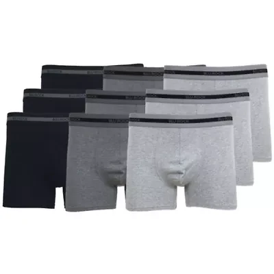 Men's Cotton Flex Stretch Boxer Briefs-9 Pack