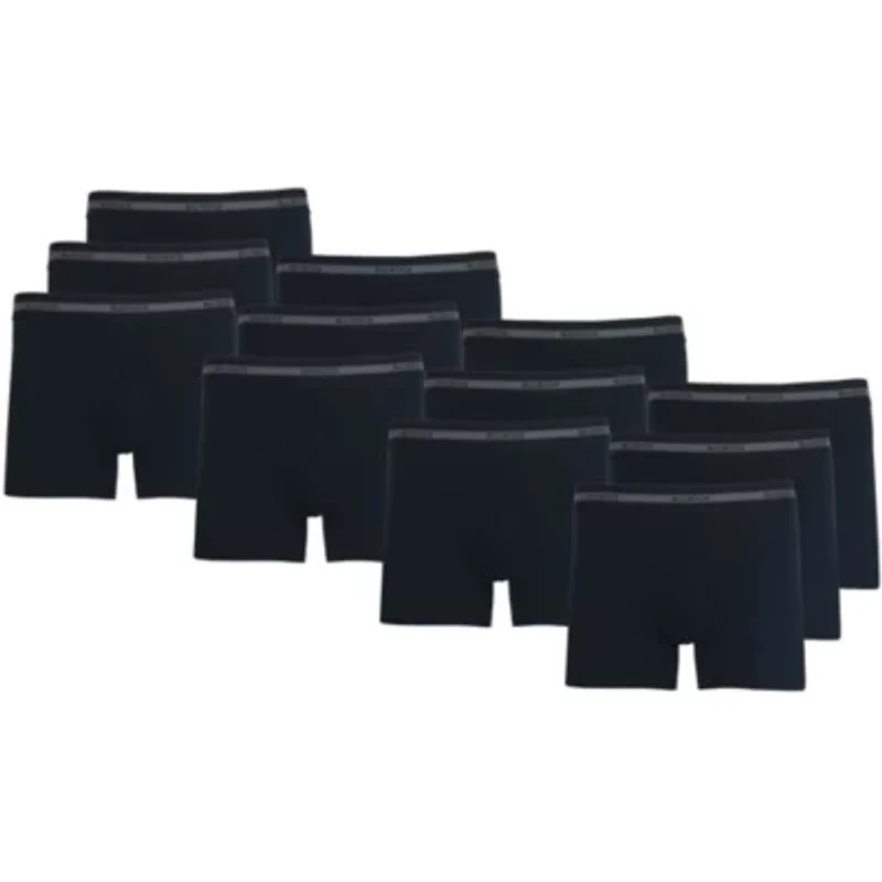 Mens' Cotton Flex Stretch Boxer Briefs-12 Pack