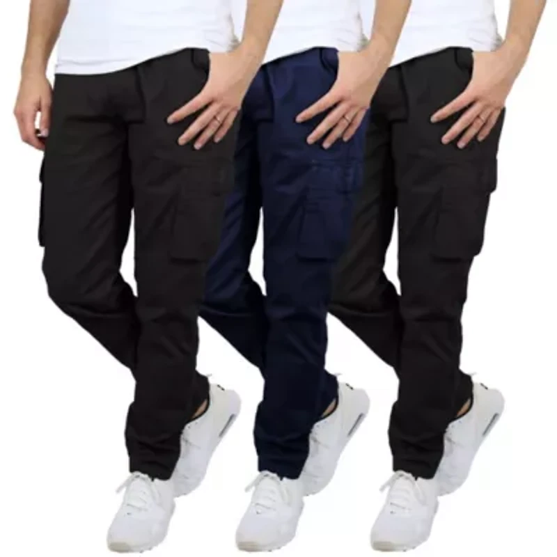 Men's Flex-Stretch Cotton Cargo Pants, 31-Inch Inseam
