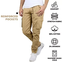 Men's Flex-Stretch Cotton Cargo Pants, 31-Inch Inseam - Comfortable and Durable