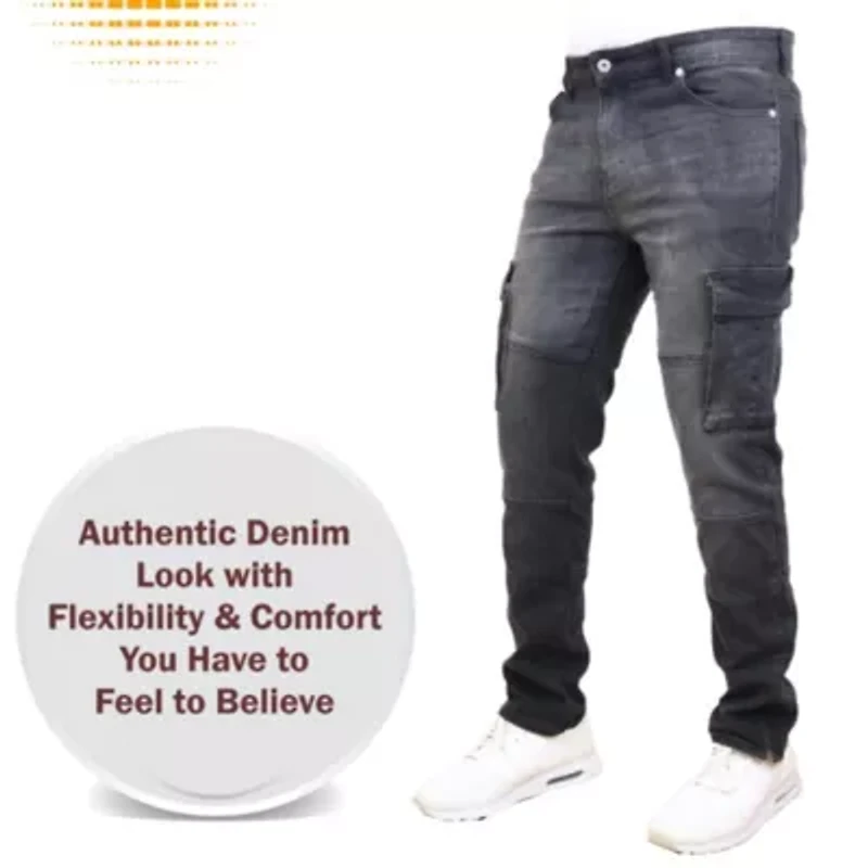 Blue Ice Men's Stretch Cargo Pocket Jeans- Pack