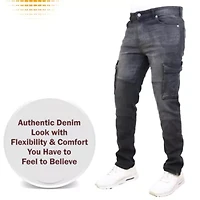 Blue Ice Men's Stretch Cargo Pocket Jeans-3 Pack