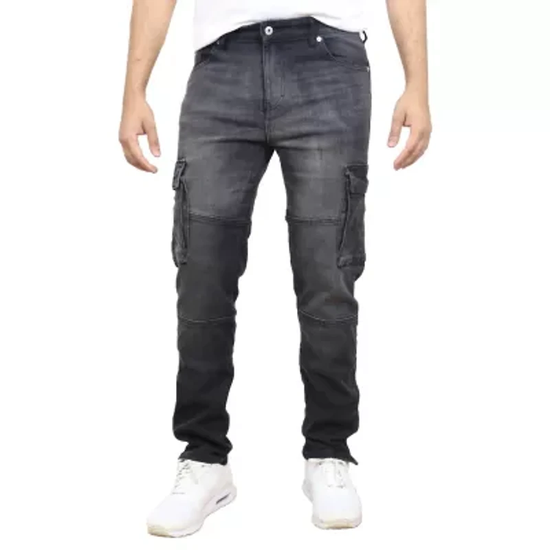 Blue Ice Men's Stretch Cargo Pocket Jeans