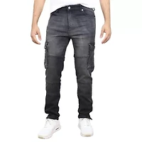 Blue Ice Men's Stretch Cargo Pocket Jeans