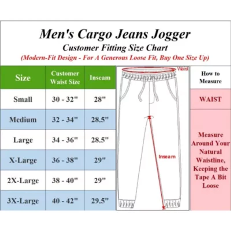 Blue Ice Men’s Stretch Cargo Carpenter Jean Jogger