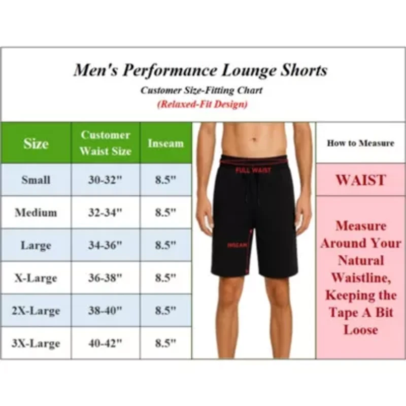 Men's Classic Poly Tech Lounge Shorts (S-3XL)