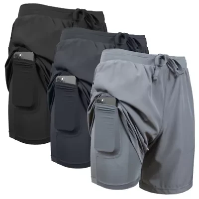 Jump Start Men’s 6-Pocket All Motion Stretch Utility Shorts