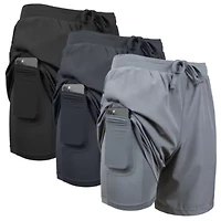Jump Start Men’s 6-Pocket All Motion Stretch Utility Shorts