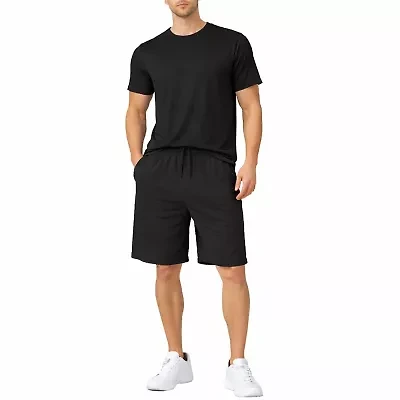 Jump Start Men’s 2 Piece Athletic Tee & Short Active Set
