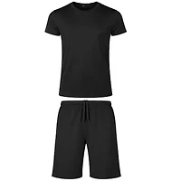 Jump Start Men’s 2 Piece Athletic Tee & Short Active Set