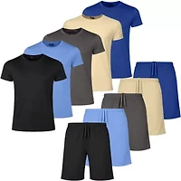 Jump Start Men’s 2 Piece Athletic Tee & Short Active Set