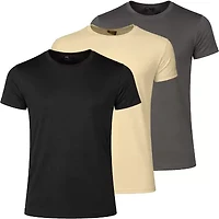 Jump Start Men's Poly Tech Short Sleeve Crew Neck Tee-3 Pack