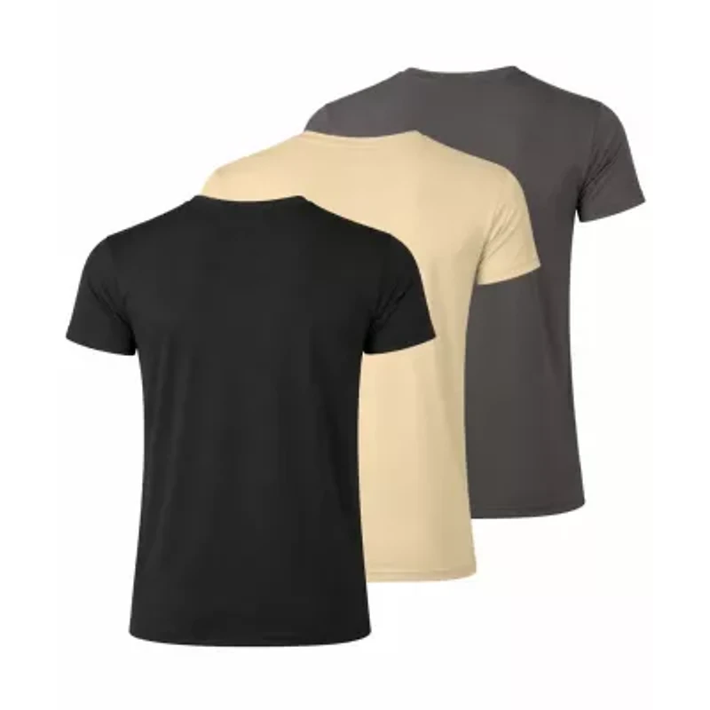 Jump Start Men's Poly Tech Short Sleeve Crew Neck Tee-3 Pack
