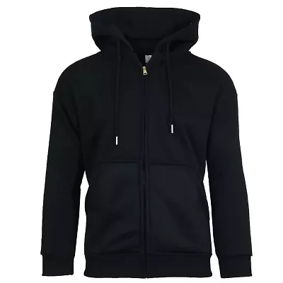 Men's Faux Shearling Lined Full Zip-Up Hoodie Sweatshirt