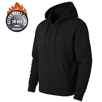 Blue Ice Men's Super Heavyweight Fleece Lined Full-Zip Hoodie