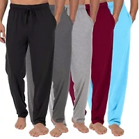 Blue Ice Men's Modern Fit Classic Lounge Pants-5 Pack