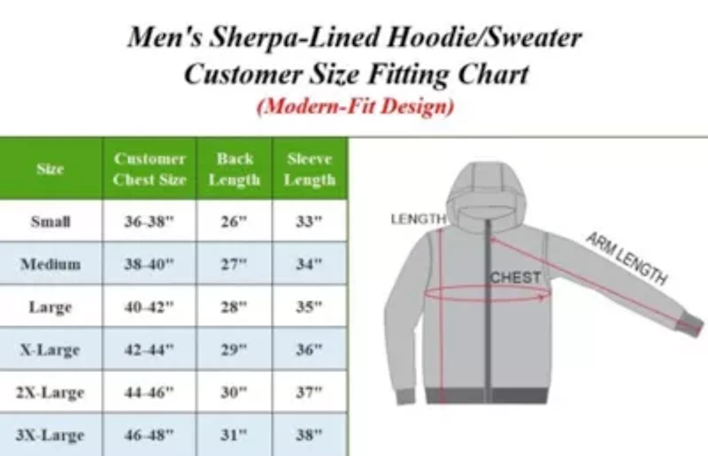 Men's Faux Shearling Lined Pullover Hoodie Sweatshirt