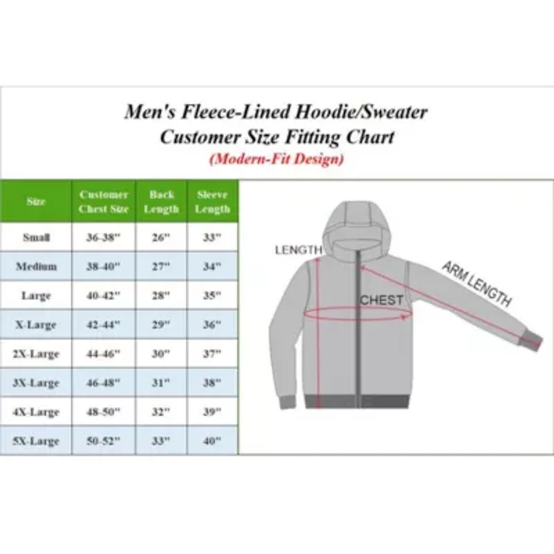 Men's Loose-Fit Fleece-Lined Pullover Hoodie