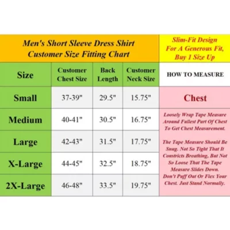 Men's Slim Fit Short Sleeve Stretch Printed Dress Shirts