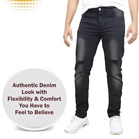 Blue Ice Men's Stretch Ripped Jeans