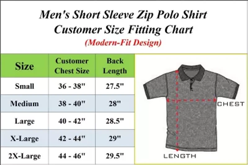 Galaxy By Harvic Men’s Modern Fit Polo Shirt with Zip Placket-3 Pack