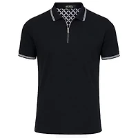 Galaxy By Harvic Men’s Modern Fit Polo Shirt with Zip Placket