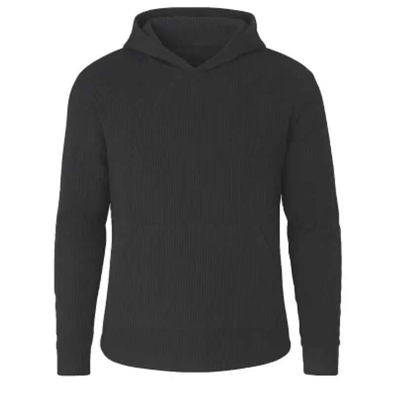 Blue Ice Men's Waffle Knit Thermal Pullover Hoodie