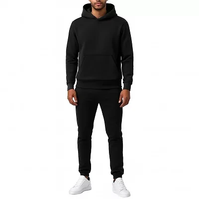 Galaxy Essentials Men’s Relaxed Fit Heavyweight Fleece Pullover Hoodie & Sweatpants Jogging Set