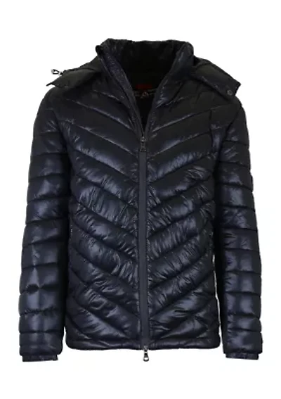 Men's Heavyweight Quilted Hooded Puffer Bubble Jacket