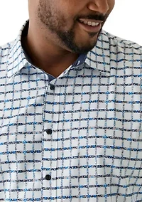 Big & Tall Printed Woven Shirt