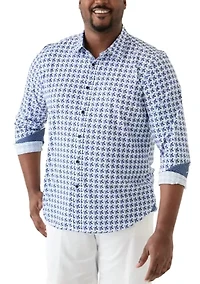 Big & Tall Geo Printed Woven Shirt
