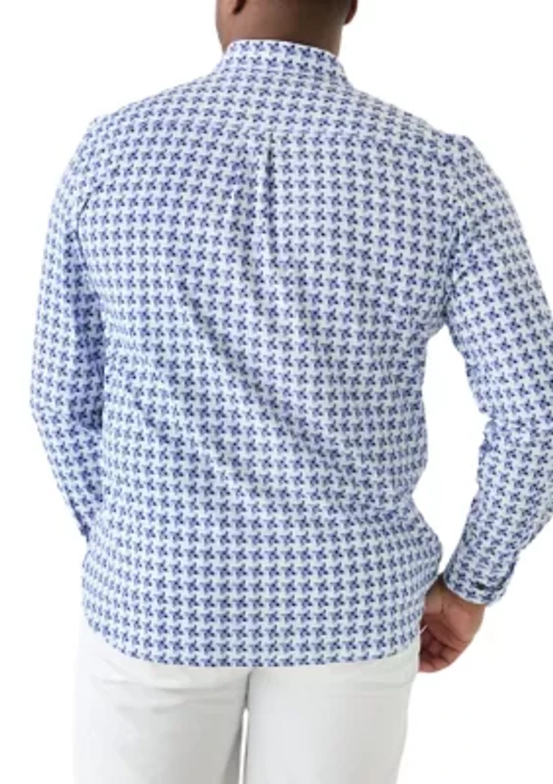 Big & Tall Geo Printed Woven Shirt