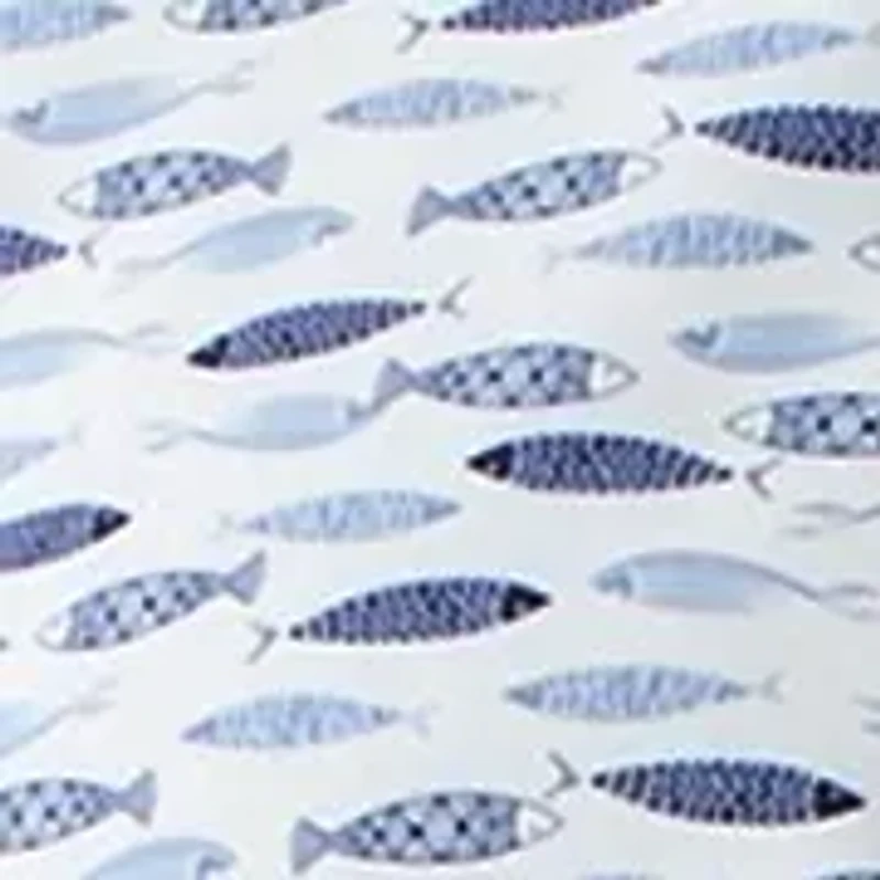 Big & Tall Fish Printed Woven Shirt