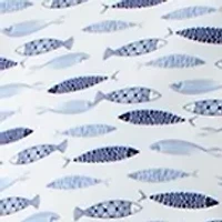 Big & Tall Fish Printed Woven Shirt