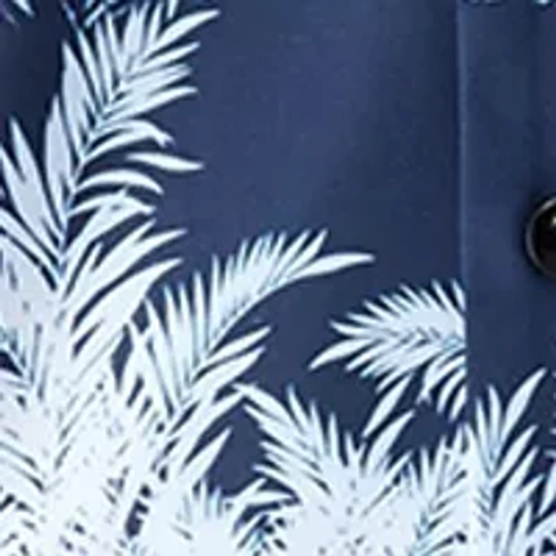 Big & Tall Short Sleeve Tropical Camp Shirt