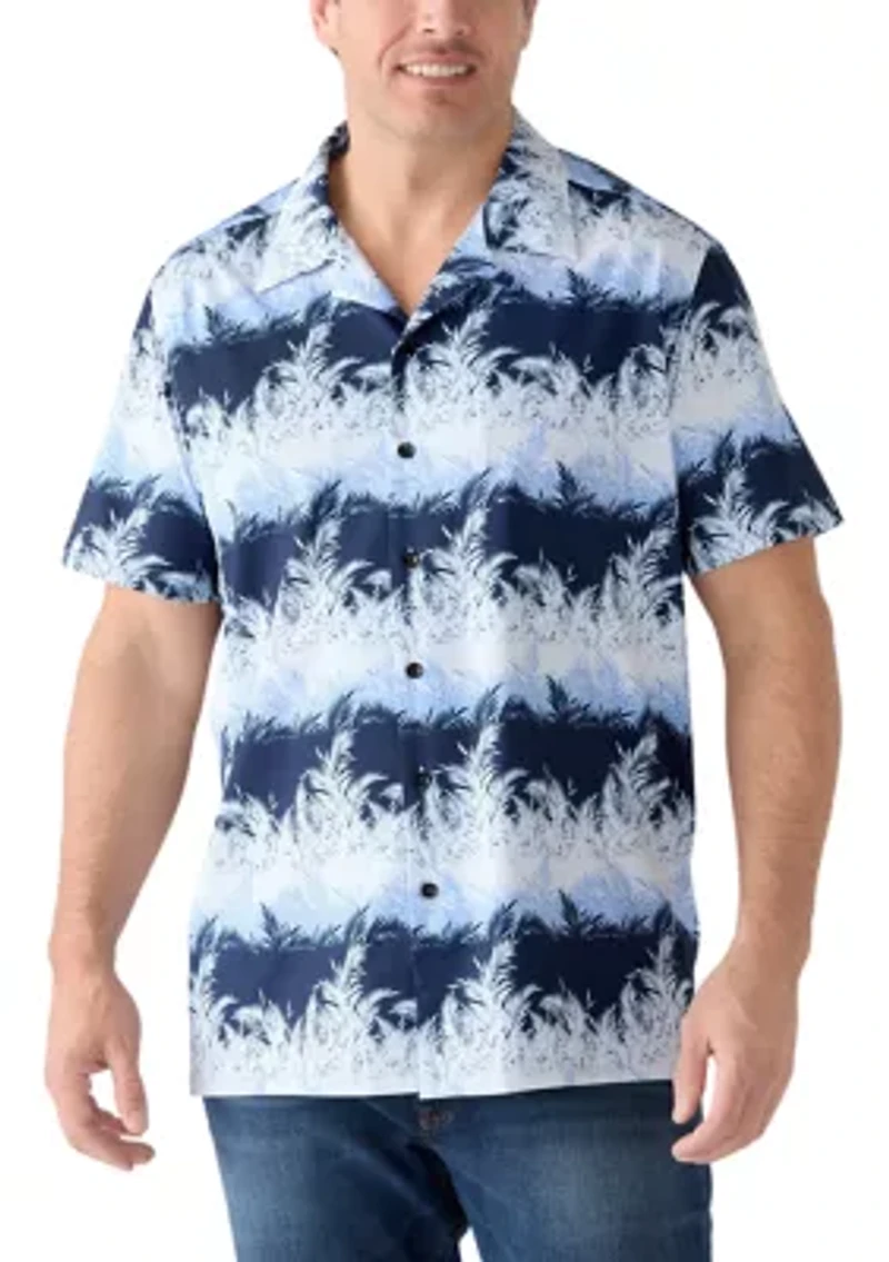 Big & Tall Short Sleeve Tropical Camp Shirt