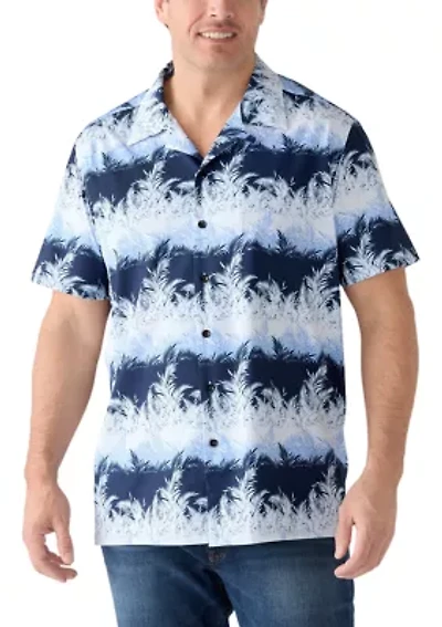 Big & Tall Short Sleeve Tropical Camp Shirt