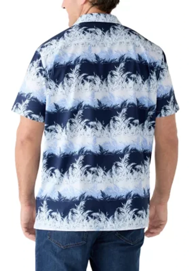 Big & Tall Short Sleeve Tropical Camp Shirt