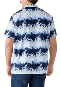 Big & Tall Short Sleeve Tropical Camp Shirt