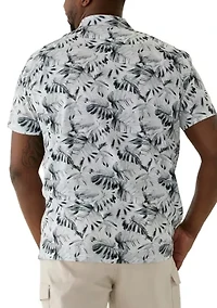Big & Tall Tropical Printed Woven Shirt