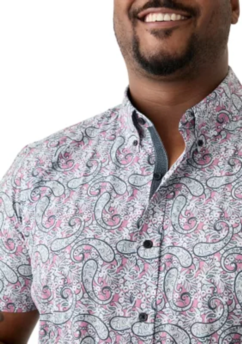 Big & Tall Paisley Woven Shirt