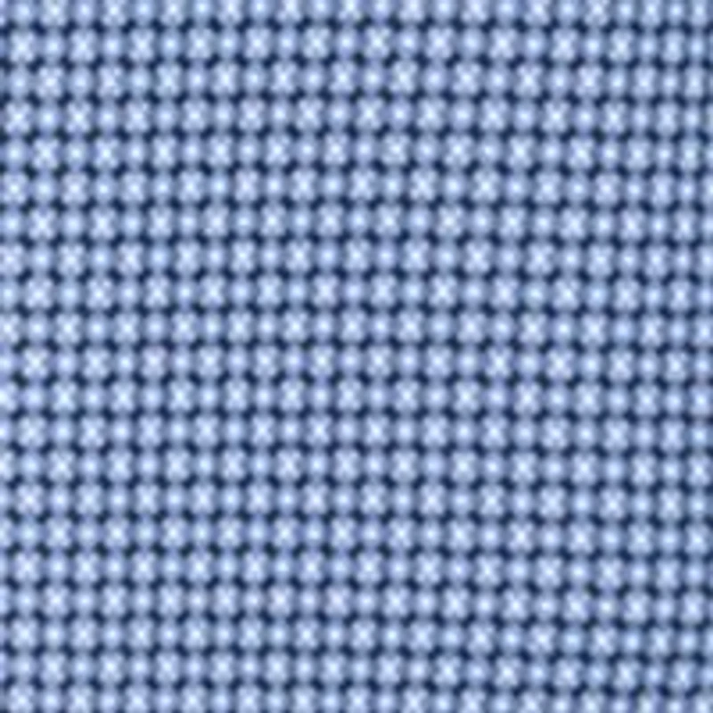 Slim Fit Navy Square Print Performance Stretch Dress Shirt