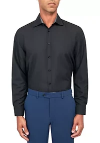 Men's Slim Fit Solid Performance Stretch Dress Shirt