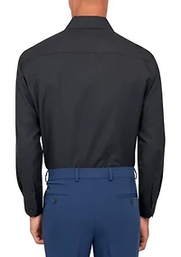 Men's Slim Fit Solid Performance Stretch Dress Shirt